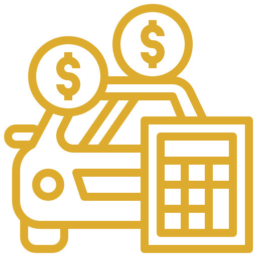 car earned icon gold